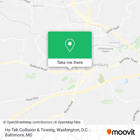 Hy-Tek Collision & Towing map