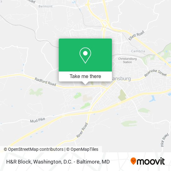 H&R Block map