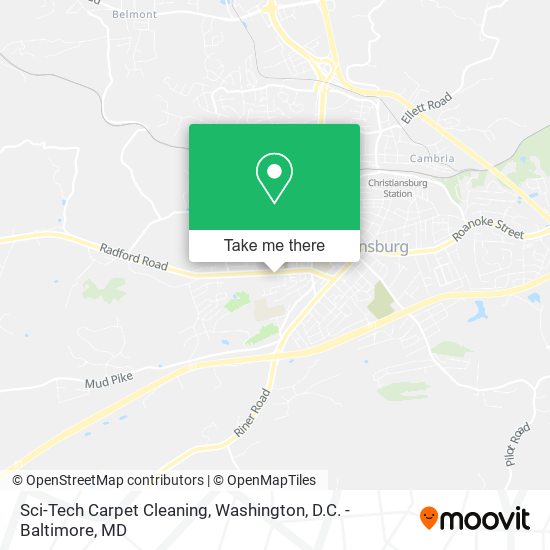 Sci-Tech Carpet Cleaning map