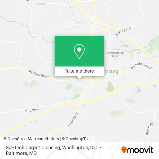 Sci-Tech Carpet Cleaning map