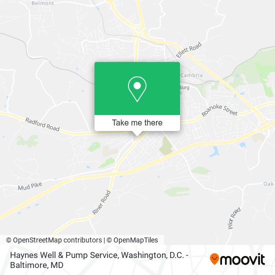 Mapa de Haynes Well & Pump Service