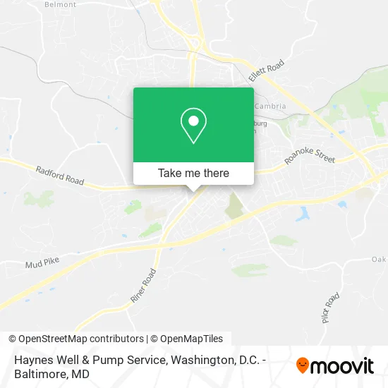 Haynes Well & Pump Service map