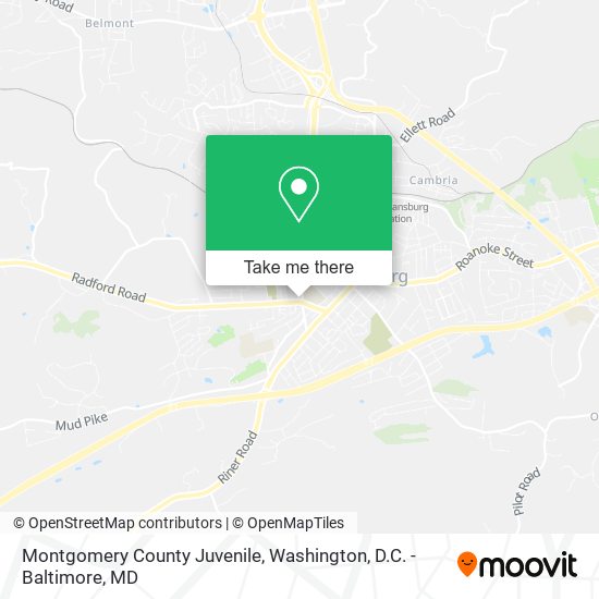Montgomery County Juvenile map