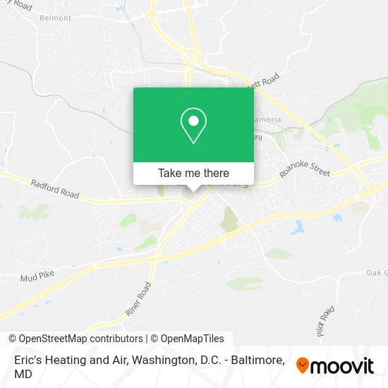 Eric's Heating and Air map