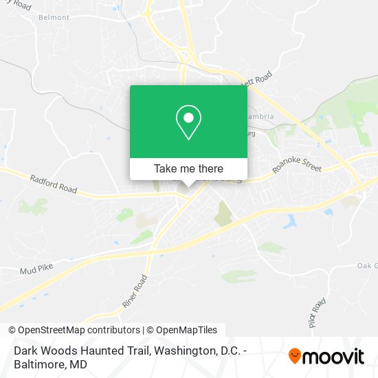 Dark Woods Haunted Trail map