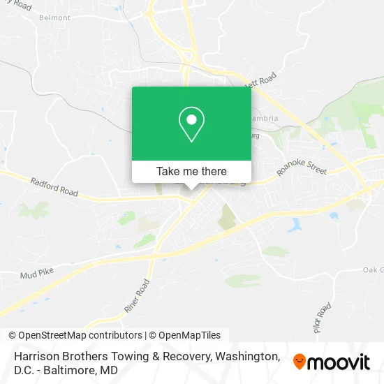 Harrison Brothers Towing & Recovery map