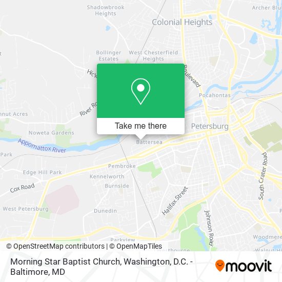 Morning Star Baptist Church map