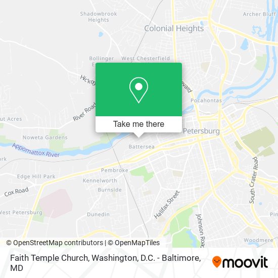 Mapa de Faith Temple Church