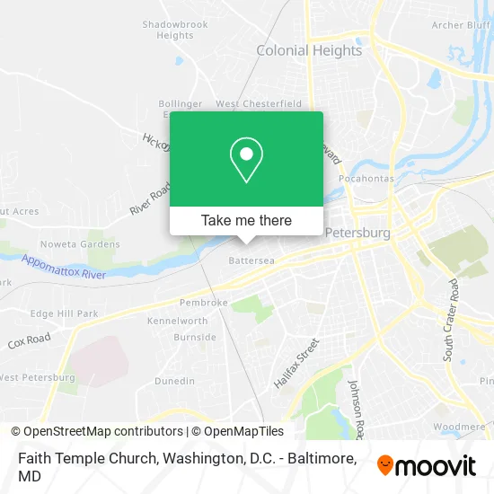 Mapa de Faith Temple Church