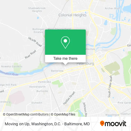 Moving on Up map