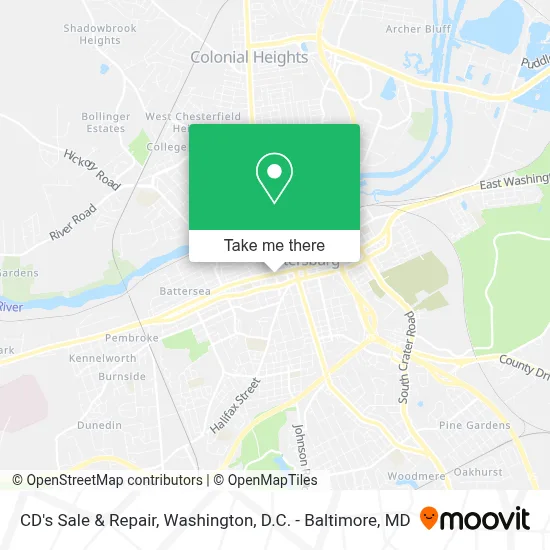 CD's Sale & Repair map