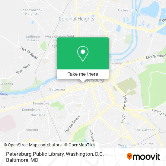 Mapa de Petersburg Public Library