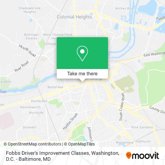 Mapa de Fobbs Driver's Improvement Classes