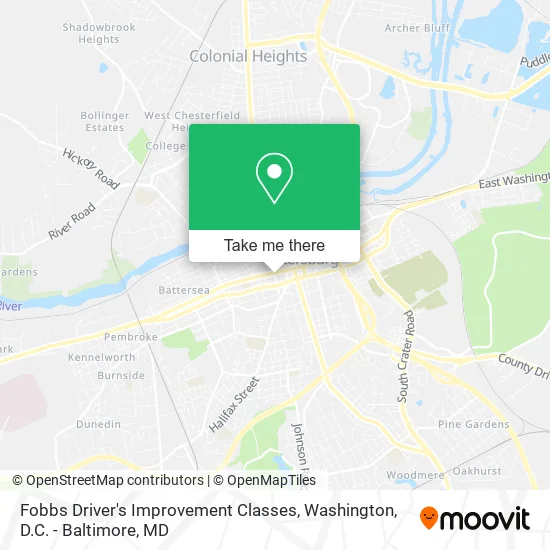 Mapa de Fobbs Driver's Improvement Classes