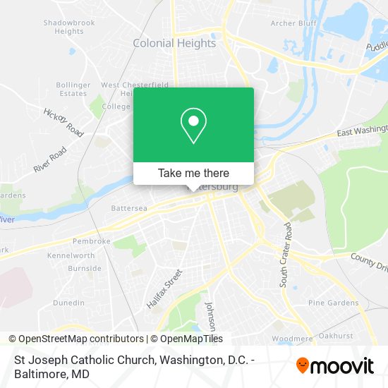 St Joseph Catholic Church map