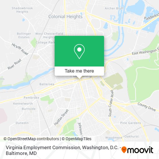 Virginia Employment Commission map