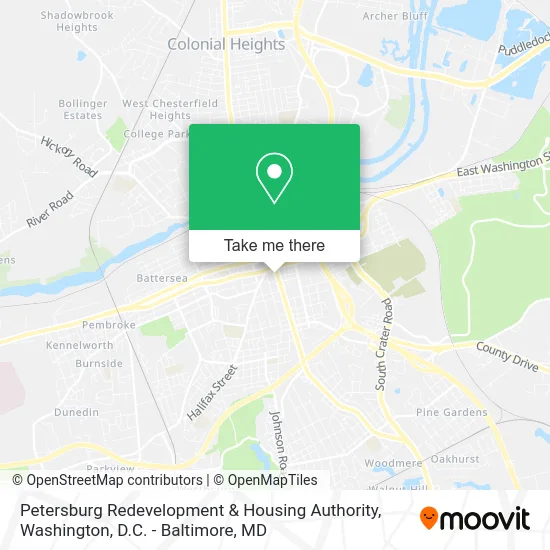 Petersburg Redevelopment & Housing Authority map