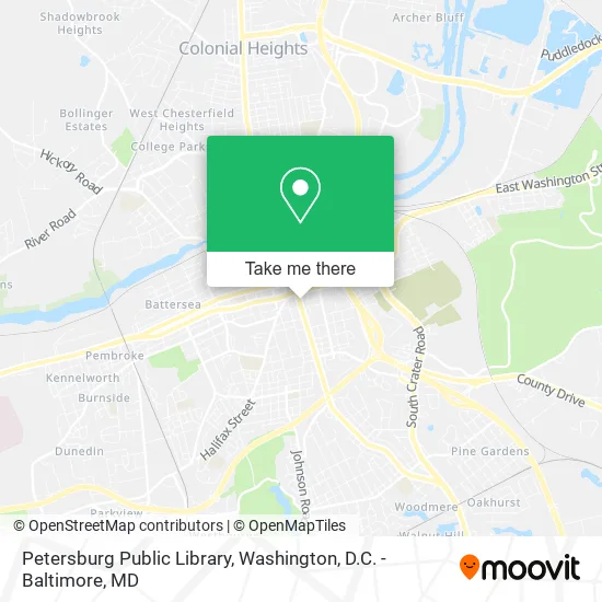 Petersburg Public Library map