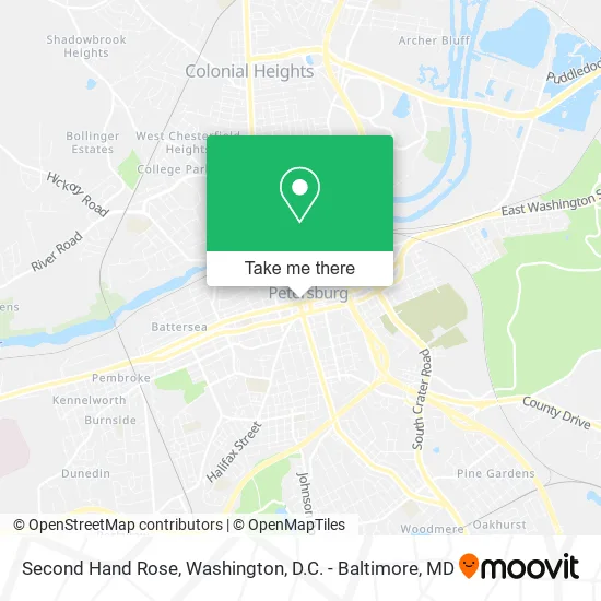 Second Hand Rose map