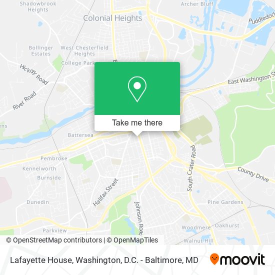 Mapa de Lafayette House