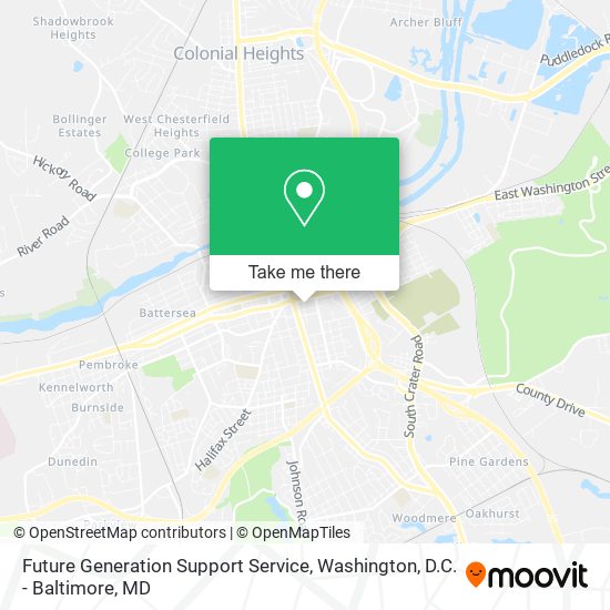Mapa de Future Generation Support Service
