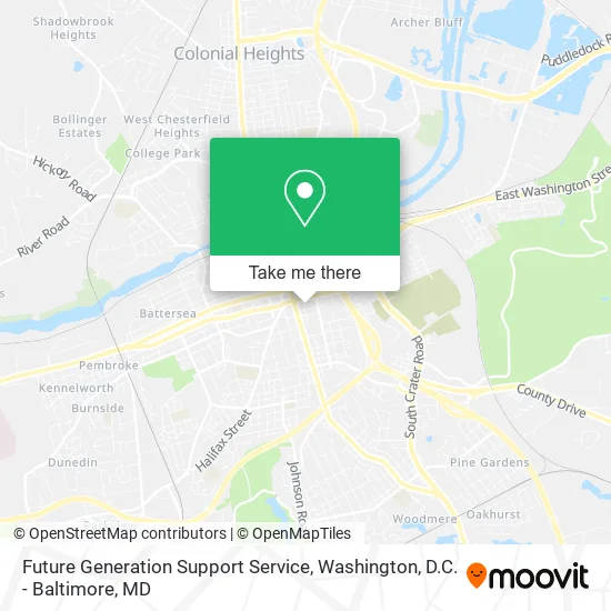 Mapa de Future Generation Support Service
