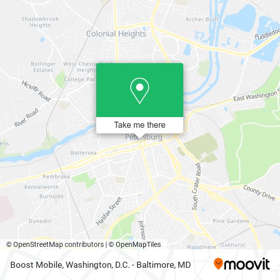 Boost Mobile map