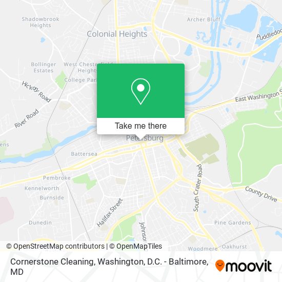 Cornerstone Cleaning map