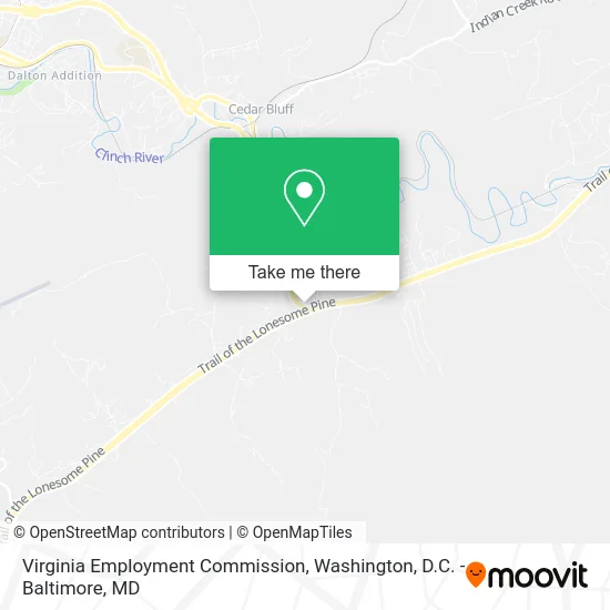 Virginia Employment Commission map
