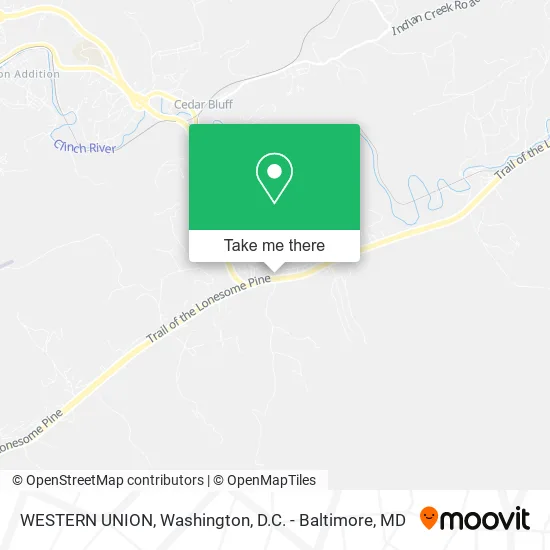 WESTERN UNION map