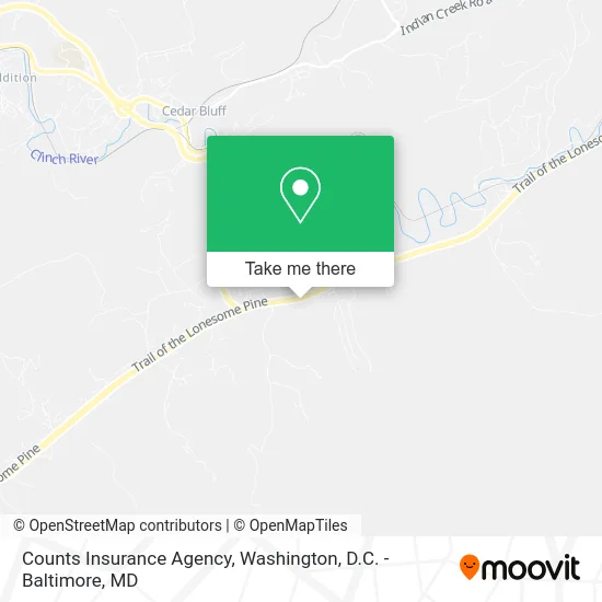 Counts Insurance Agency map