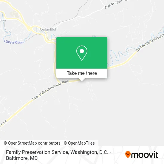 Family Preservation Service map