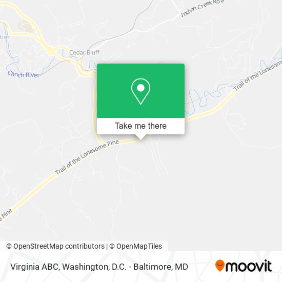 Virginia ABC map
