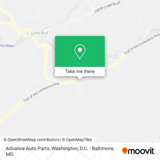 Advance Auto Parts map