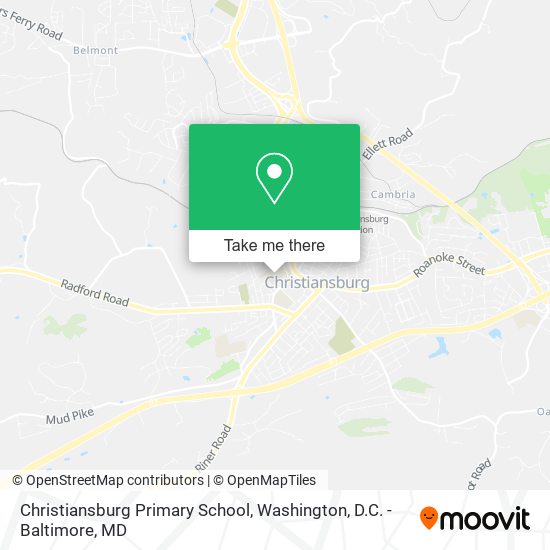Christiansburg Primary School map