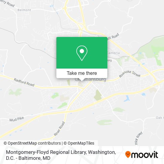 Mapa de Montgomery-Floyd Regional Library