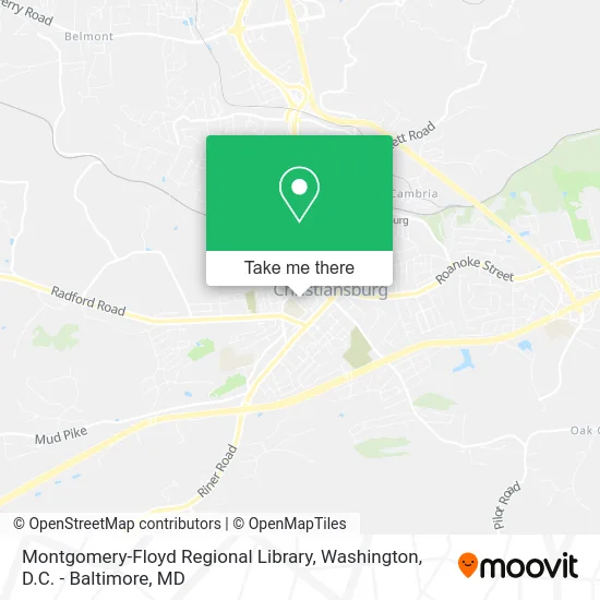 Montgomery-Floyd Regional Library map