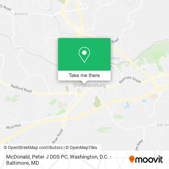 Mapa de McDonald, Peter J DDS PC