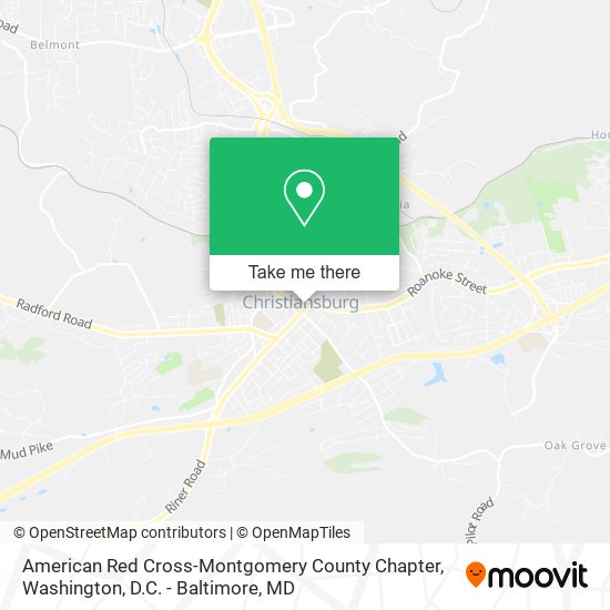 Mapa de American Red Cross-Montgomery County Chapter