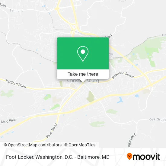 Foot Locker map