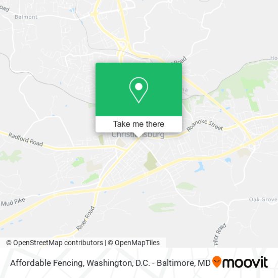 Affordable Fencing map