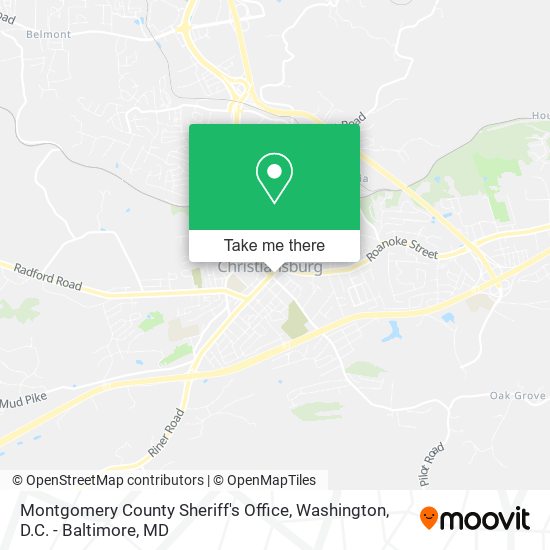 Mapa de Montgomery County Sheriff's Office