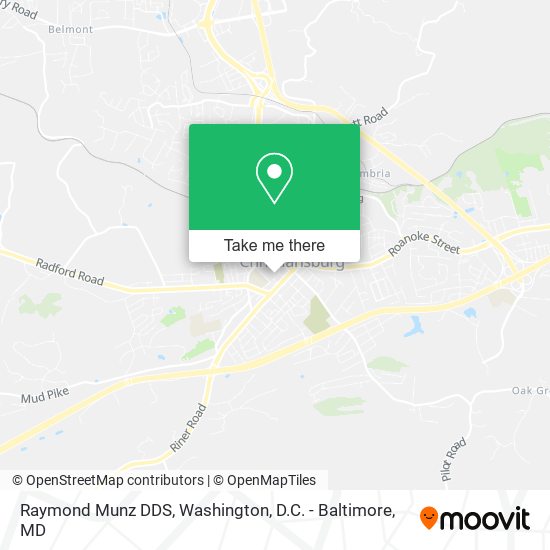 Raymond Munz DDS map