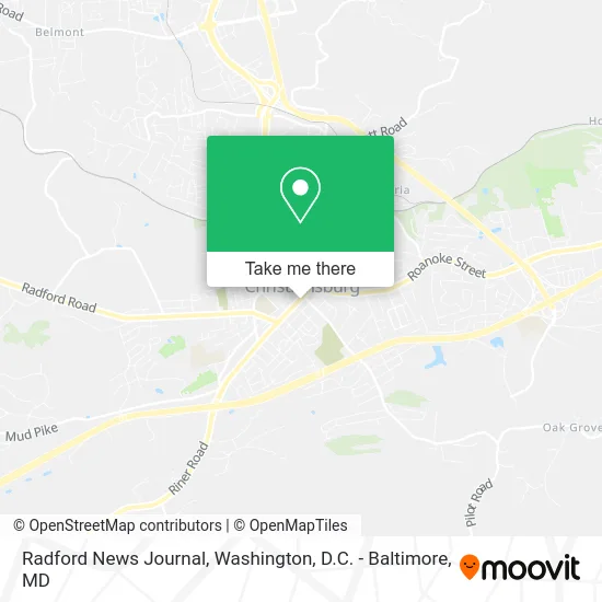 Radford News Journal map