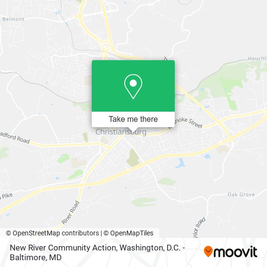 New River Community Action map