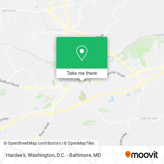 Hardee's map