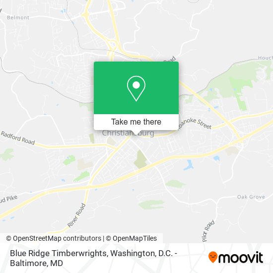 Blue Ridge Timberwrights map