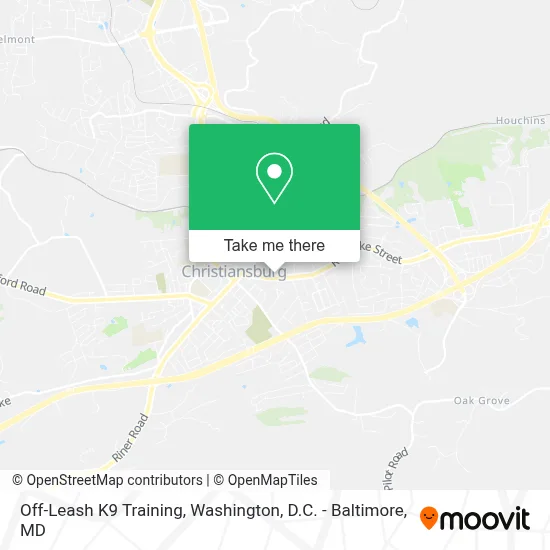 Off-Leash K9 Training map
