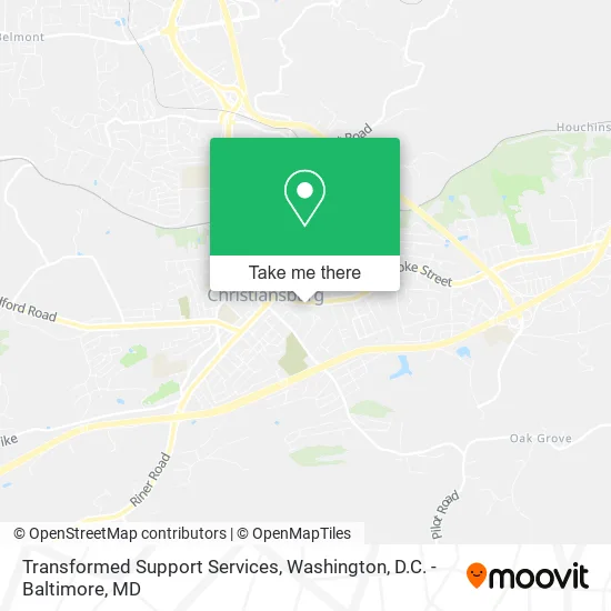 Transformed Support Services map