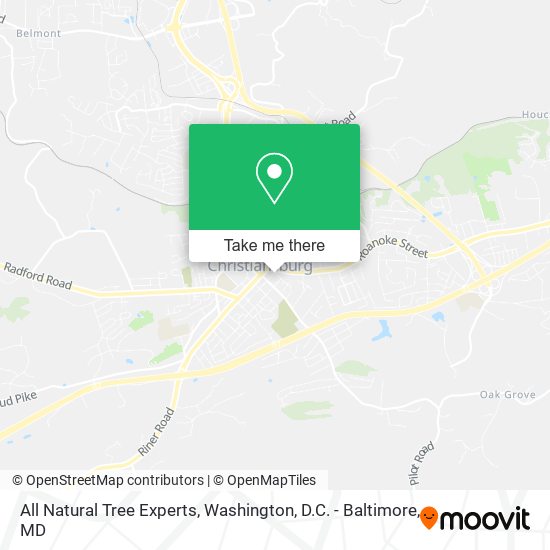All Natural Tree Experts map